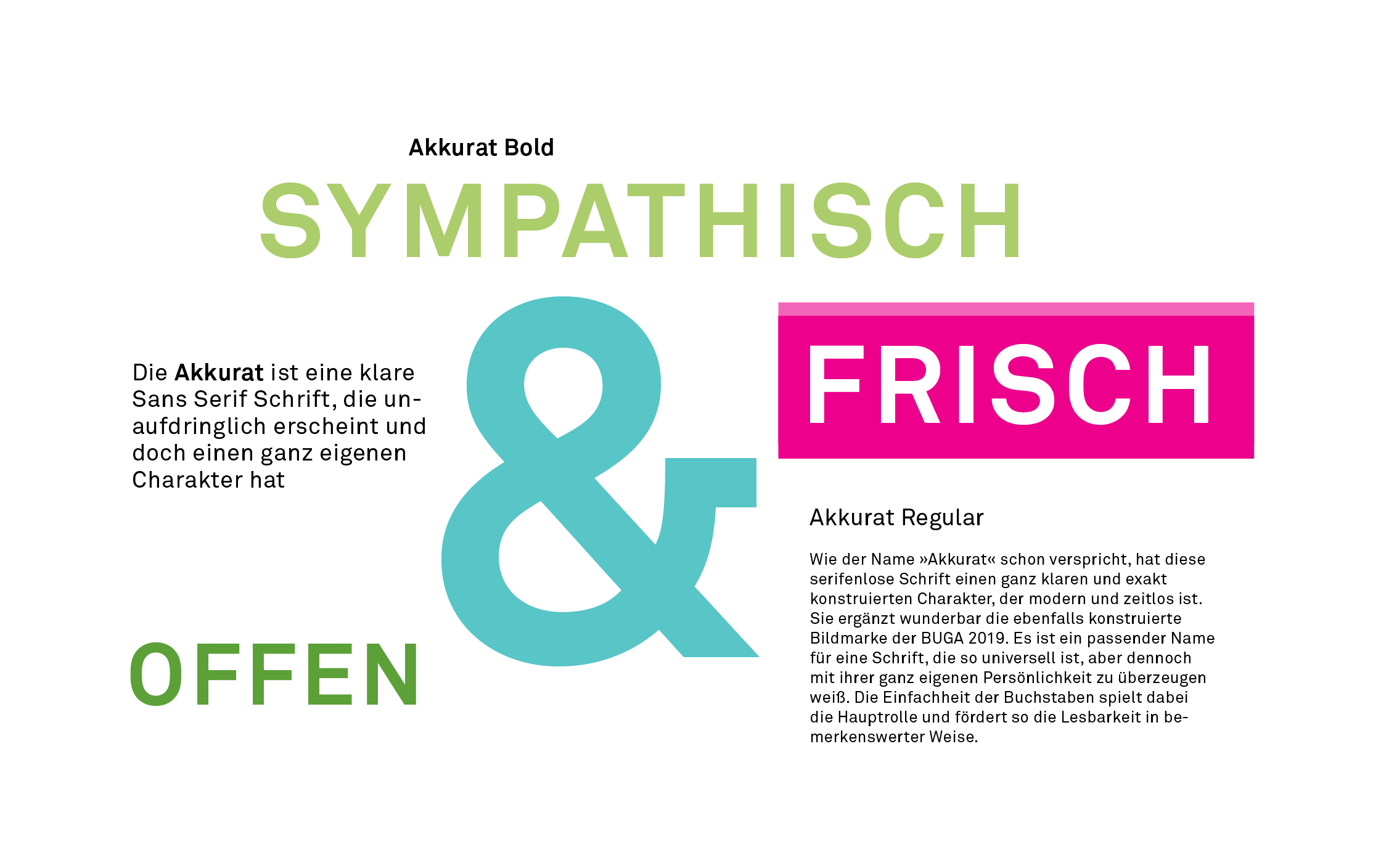Bundesgartenschau Heilbronn Typografie, Schriftgestaltung