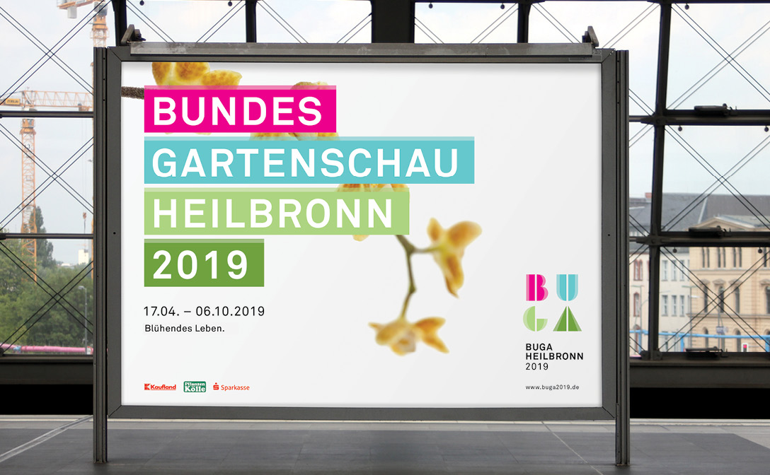 Bundesgartenschau Heilbronn Kampagne Großflaechenplakat