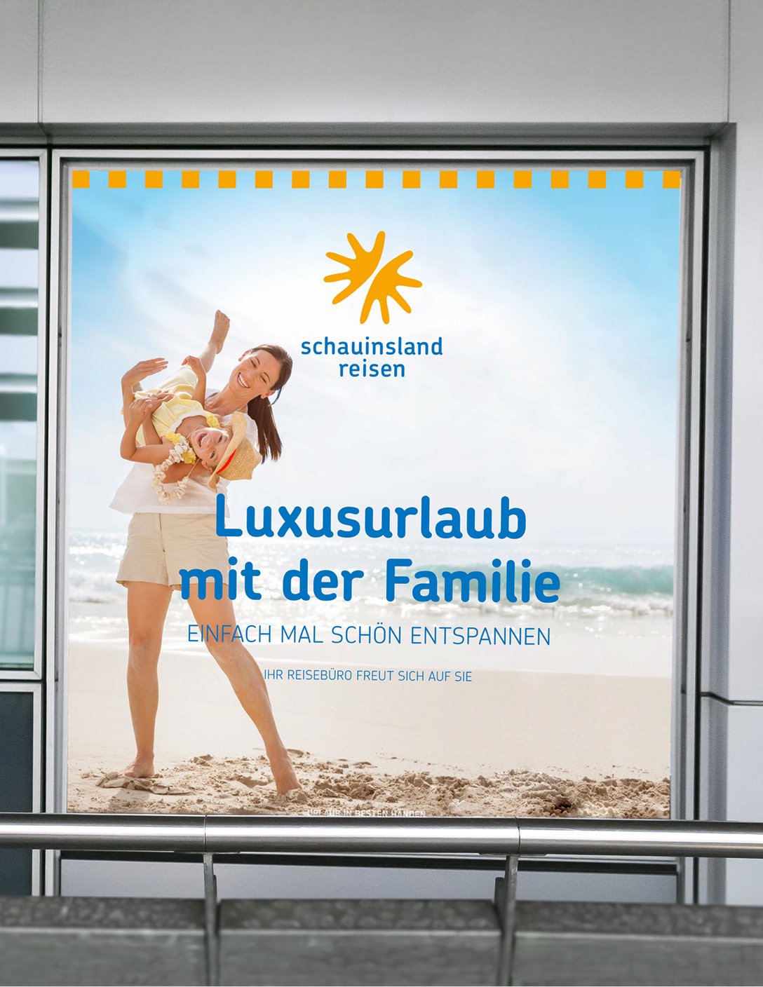 Schauinsland Reisen Kampagne am Flughafen Düsseldorf