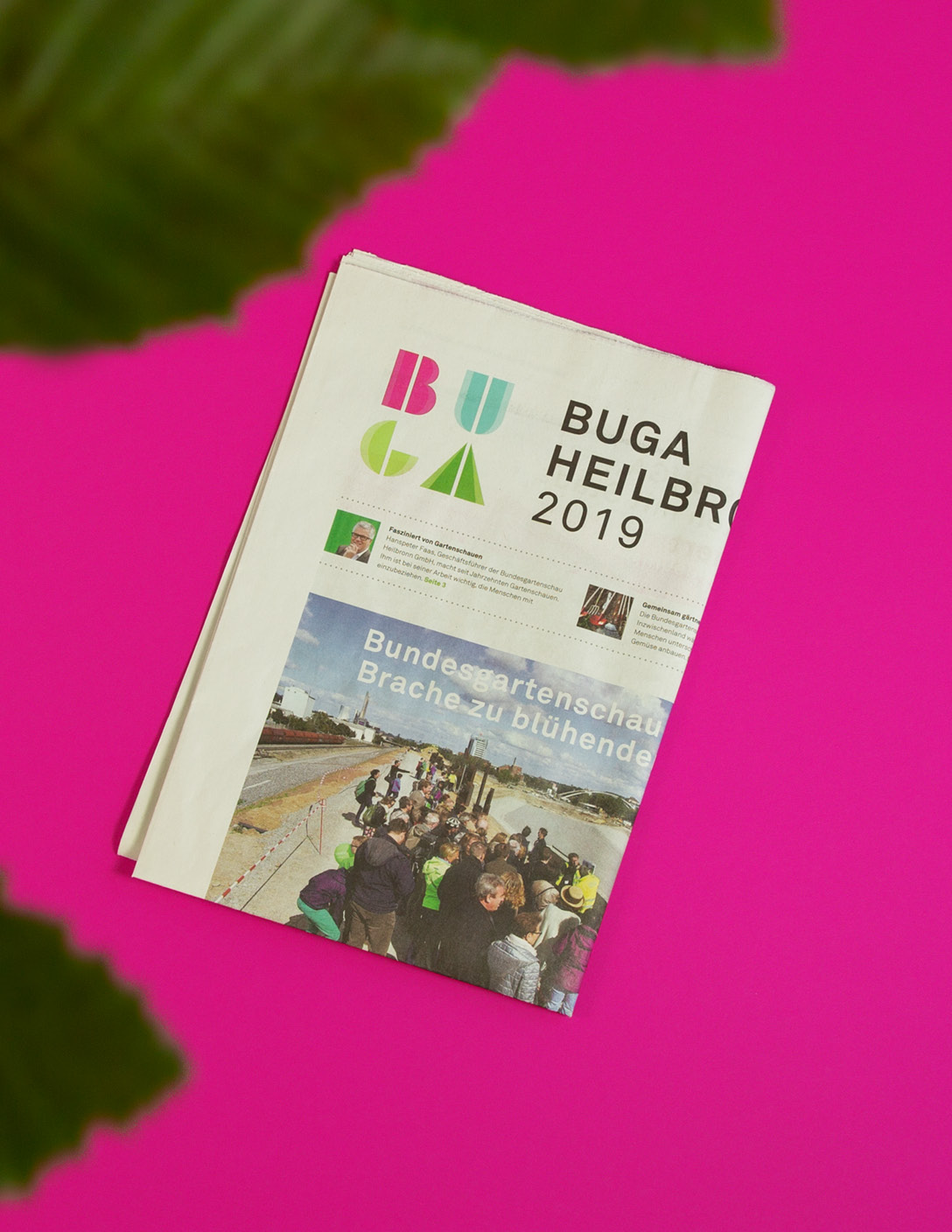 Bundesgartenschau Editorial Design: BUGA Zeitung